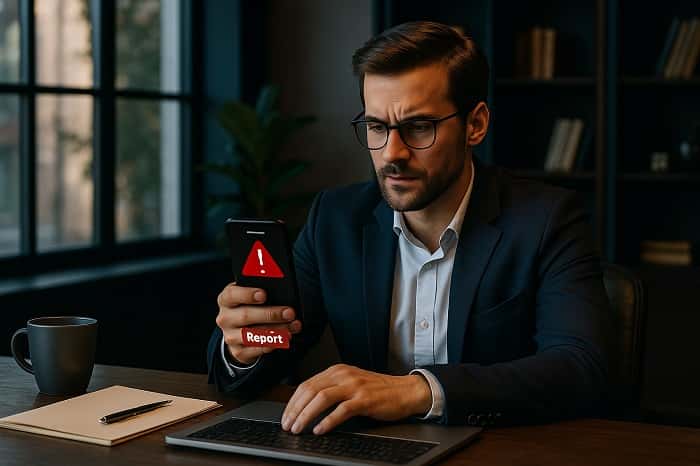 گزارش کردن پیج