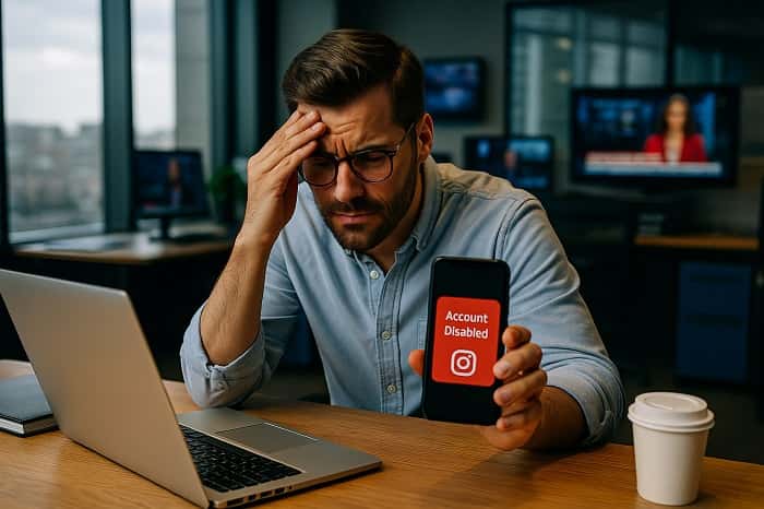 اکانت اینستاگرامم دیسیبل شد