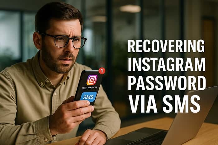 بازیابی رمز اینستاگرام از طریق SMS