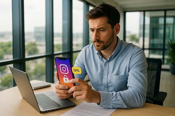بازیابی رمز اینستاگرام از طریق تلفن