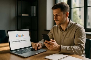 بازیابی رمز اینستاگرام از طریق گوگل