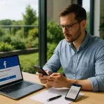 بازیابی فیسبوک با شماره تلفن