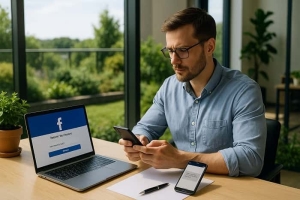 بازیابی فیسبوک با شماره تلفن