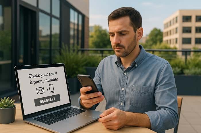 بررسی ایمیل و شماره ثبت‌ شده در اکانت 