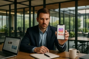 حذف دائم اکانت اینستاگرام با گوشی