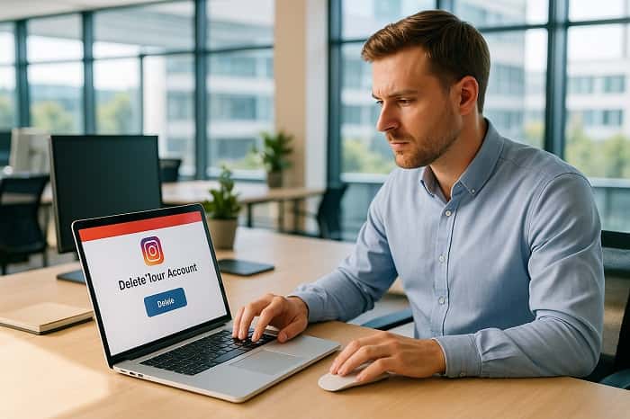 روش حذف سریع اکانت اینستاگرام