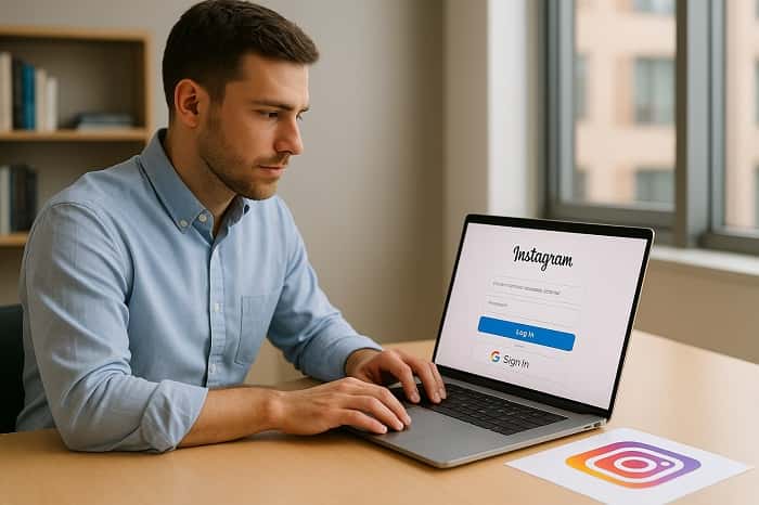 ورود به اینستا با گوگل