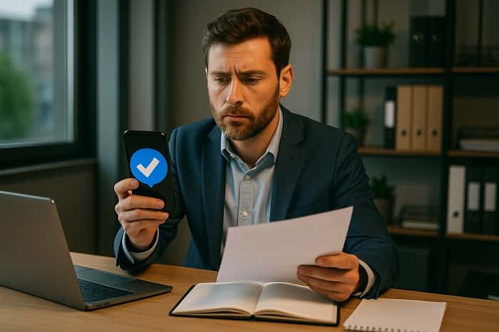 گرفتن تیک آبی بدون پاسپورت