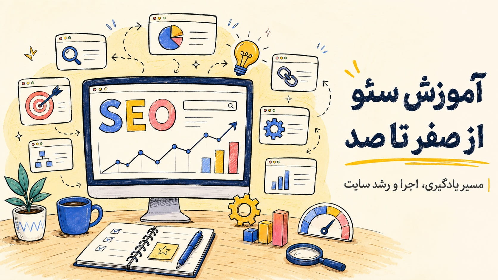 آموزش سئو از صفر تا صد | مسیر یادگیری، اجرا و رشد سایت