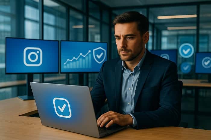 سایت خرید تیک آبی اینستاگرام