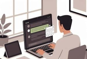 نمایی از ویرایش انتخابی متن در ChatGPT روی لپ‌تاپ