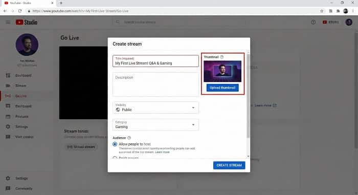 «تنظیمات لایو یوتیوب در YouTube Studio برای شروع پخش زنده»