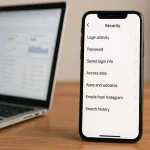 تنظیمات امنیت پیج اینستاگرام برای کسب و کارها در بخش Security