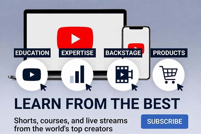 اینفوگرافیک دسته‌بندی ایده‌های ویدیویی برای کانال یوتیوب