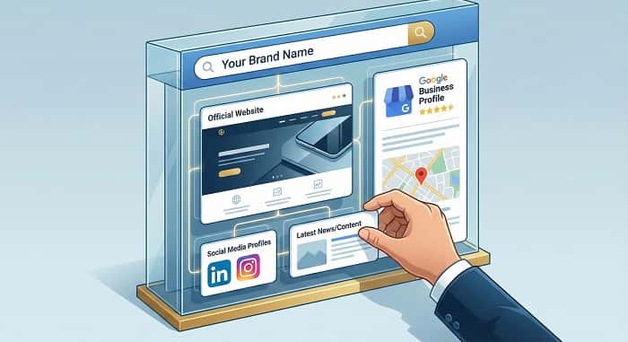 نمودار رصد برندسازی در گوگل و پایش وضعیت برند در جستجو