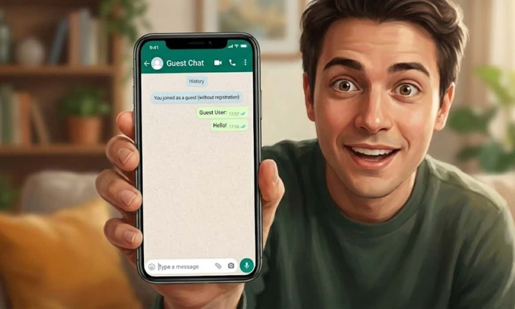 چت مهمان در واتساپ