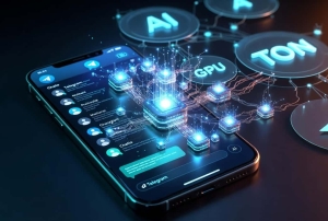 شبکه توزیع‌شده هوش مصنوعی داخل صفحه گوشی