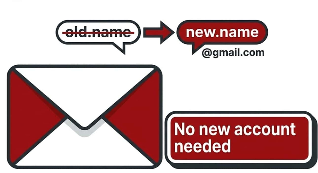 تغییر آدرس جیمیل