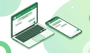 چت مهمان واتساپ روی لپتاپ