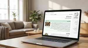 نمایی از صفحه اصلی ویکی پدیا برای توضیح این که ویکی پدیا چیست