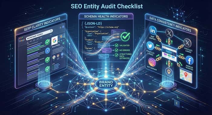 چک‌لیست بررسی موجودیت‌ها در سئو