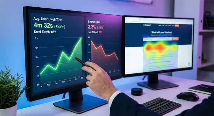 افزایش ماندگاری کاربر در صفحه