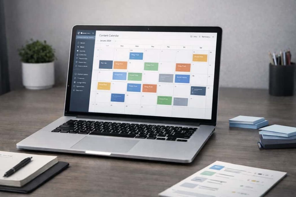 تقویم محتوا سایت