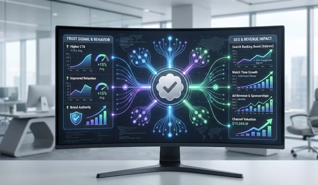 تاثیر تیک یوتیوب بر سئو و درآمد؛ از اعتماد تا رشد واقعی کانال