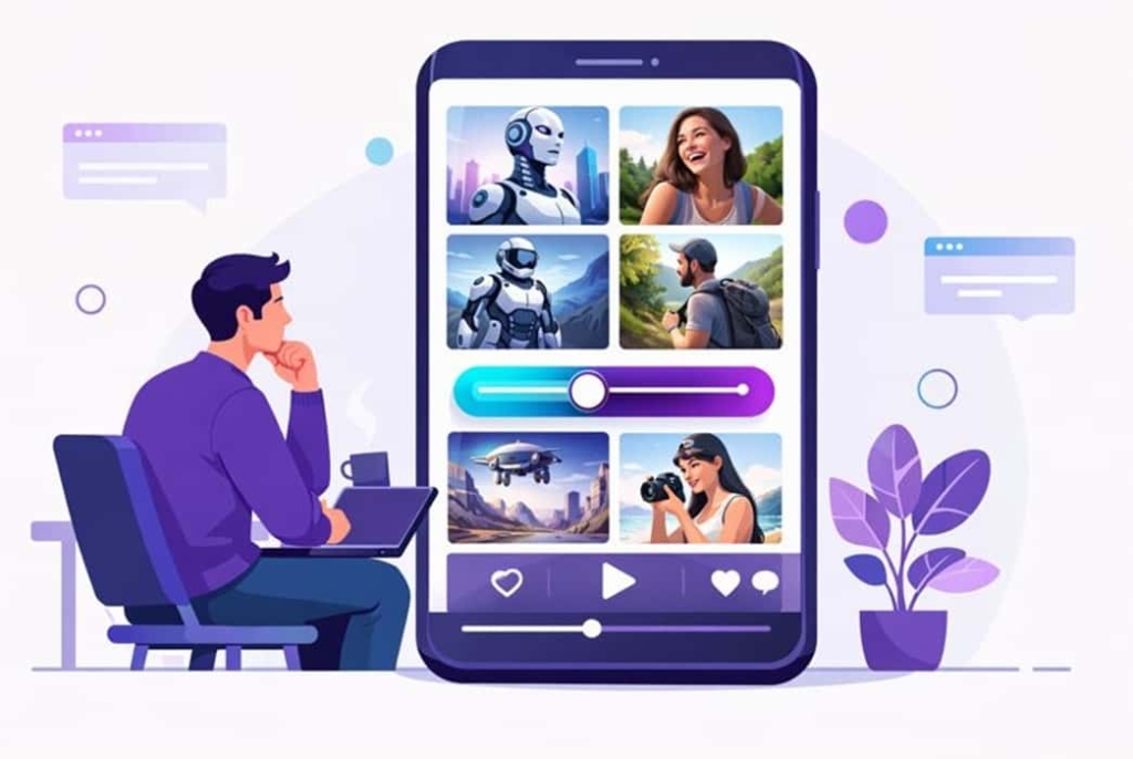 کنترل نمایش محتوای هوش مصنوعی در تیک‌تاک