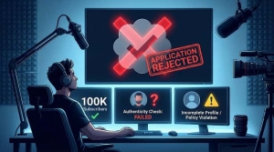 دلایل رد شدن درخواست تیک یوتیوب