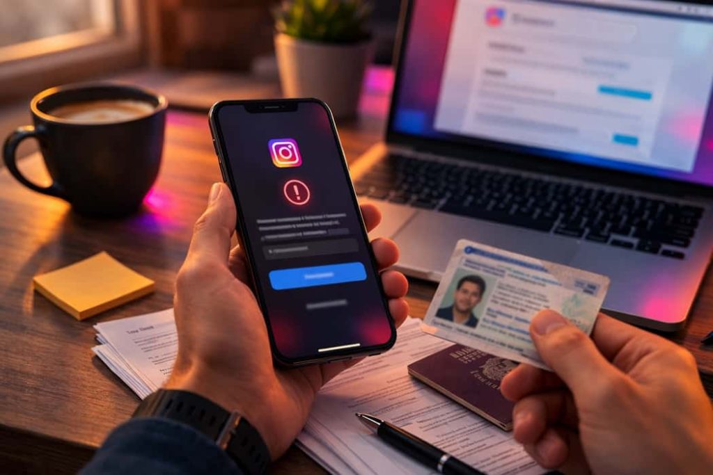 مدارک و پیش‌نیازهای فرم بازگردانی پیج دیسیبل شده اینستاگرام