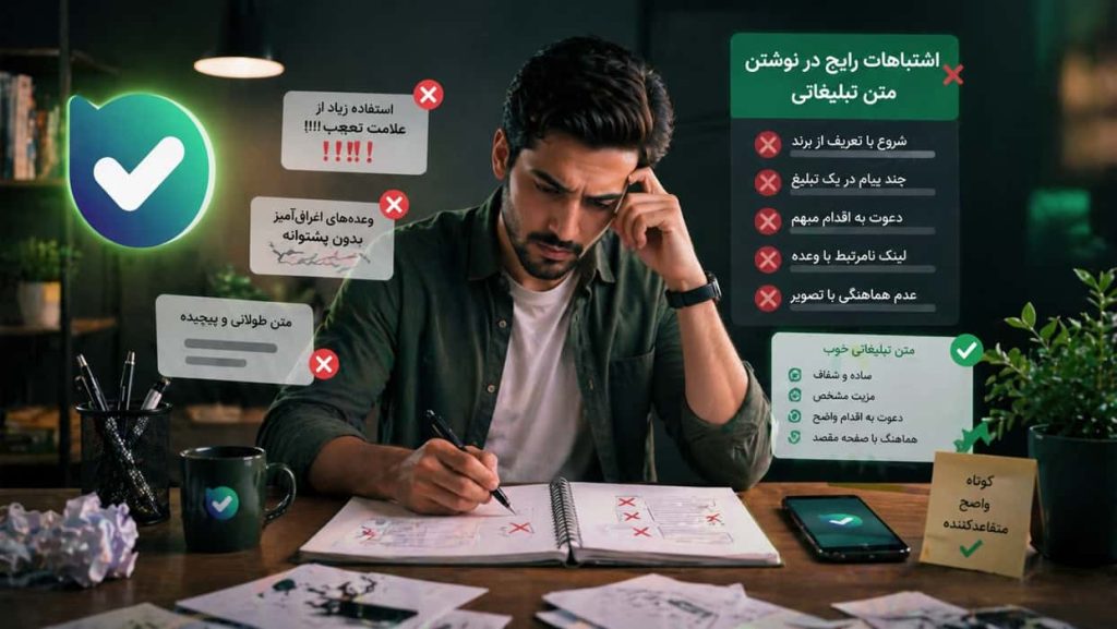 اشتباهات رایج در نوشتن متن تبلیغاتی