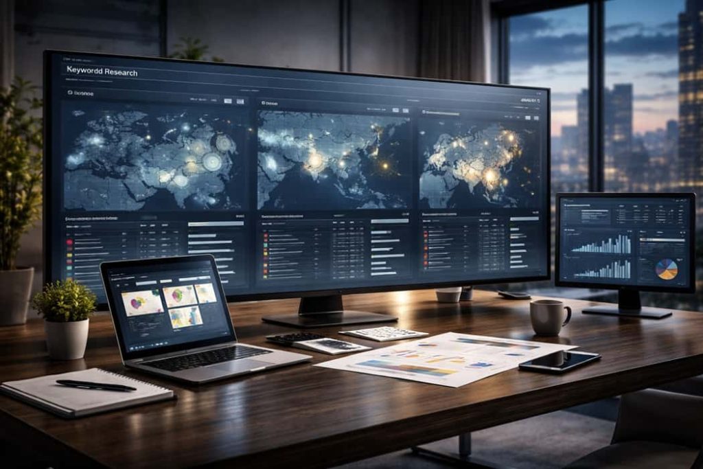 تحقیق کلمات کلیدی در بازارهای مختلف